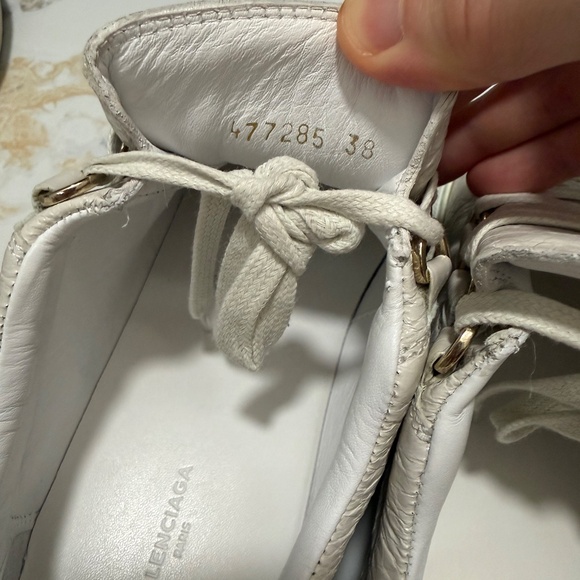 Balenciaga Arena Sneakers White Sz 38 - Picture 3 of 6